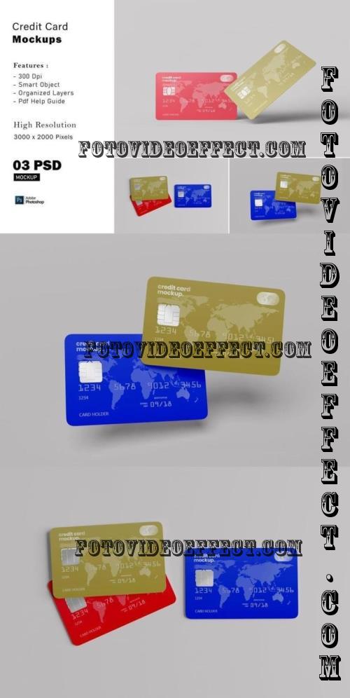 Credit Card Mockups - 22MHWU2