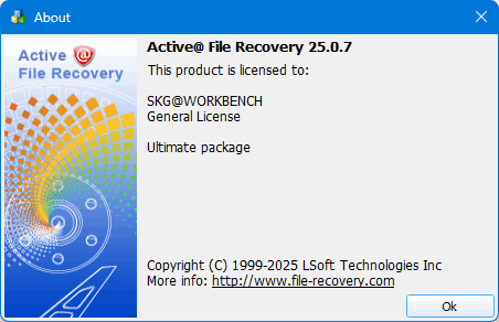 Active File Recovery 25.0.7