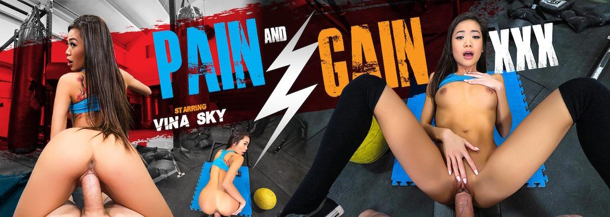 [VRConk.com] Vina Sky - Pain and Gain [2021-08-08, Asian, Brunette, Blowjob, Cumshot, Hardcore, Skinny, SideBySide, Virtual Reality, VR, 6k, 2880p, SiteRip] [Oculus Rift / Vive]