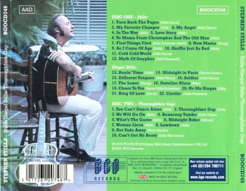 Stephen Stills - Stills / Illegal Stills / Thoroughfare Gap (1975,76,78)(2007) 2CD Lossless