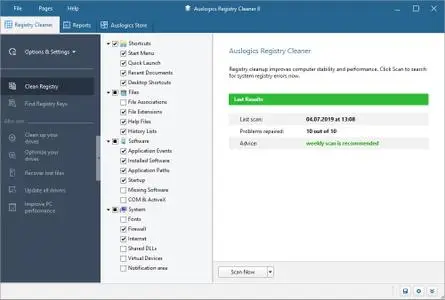 Auslogics Registry Cleaner Professional 11.0 Multilingual + Portable