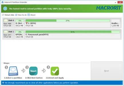 Macrorit Partition Extender 2.6.0 Multilingual