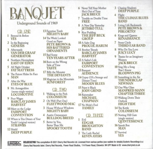 VA - Banquet (Underground Sounds Of 1969)[WEB] (2021) 3CD  Lossless