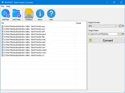 VovSoft Batch Audio Converter 1.3