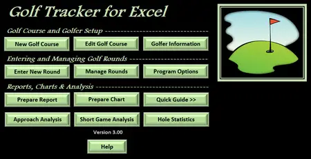 Golf Tracker For Excel 3.0