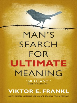 Man's Search for Ultimate Meaning - [AUDIOBOOK]