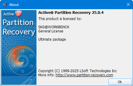 Active Partition Recovery Ultimate 25.0.4.2