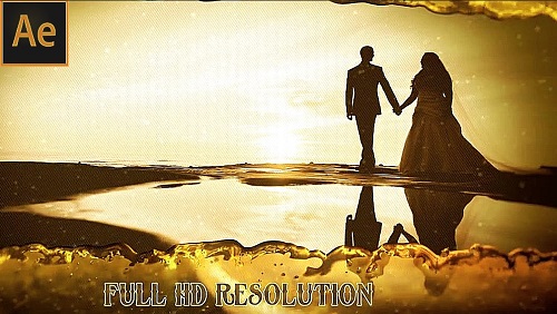 Romantic Gold Wedding Slideshow 88472 - After Effects Templates