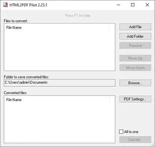 HTML2PDF Pilot 2.31