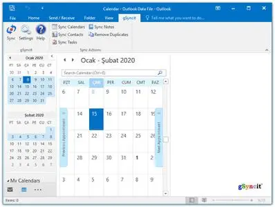 gSyncit for Microsoft Outlook 5.8.19