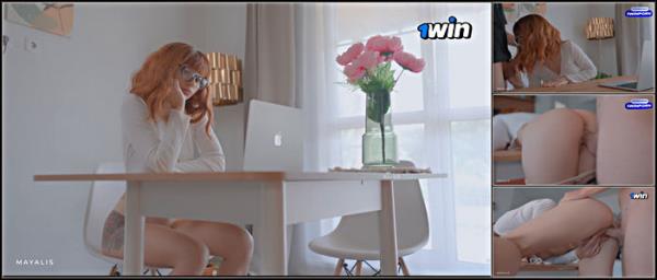 MayaLis - She Makes Him Cum Inside Her Tight Young Pussy On Zoom Meeting - [PornHub] - 2025 (FullHD 1080p)