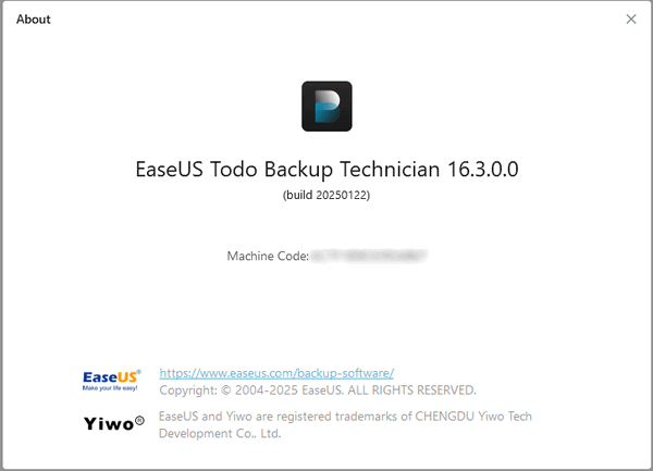 EaseUS Todo Backup 16.3.0 Build 20250122