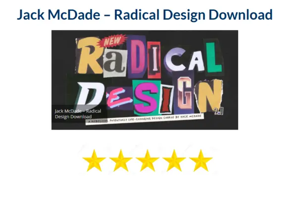 Jack McDade – Radical Design Download