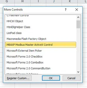 Modbus MBAXP 1.4.17.2354