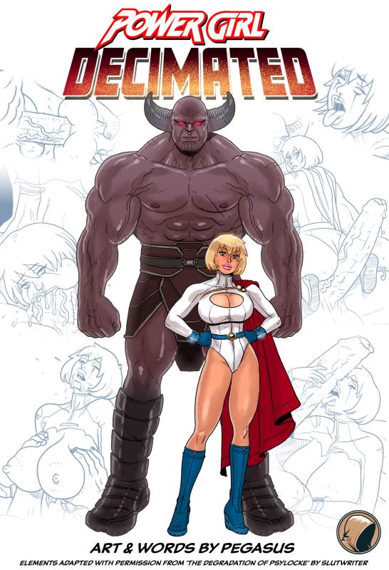 Pegasus - Power Girl Decimated - Soft Shaded Porn Comics