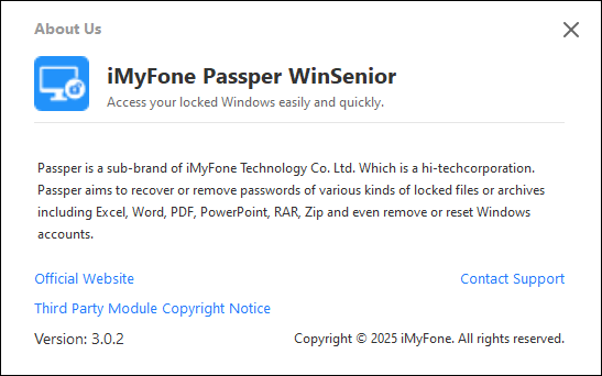 Passper WinSenior 3.0.2.1