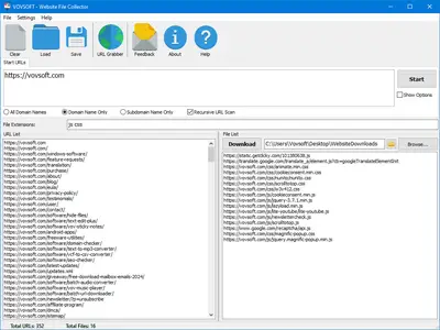 VovSoft Website File Collector 1.4