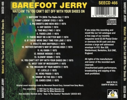 Barefoot Jerry - Watchin' TV / You Can't Get Off With Your Shoes On (1974,75)(1997) Lossless