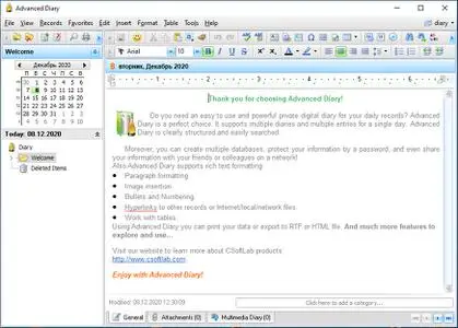 CSoftLab Advanced Diary 8.0 Multilingual