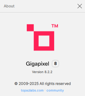 Topaz Gigapixel AI 8.2.2