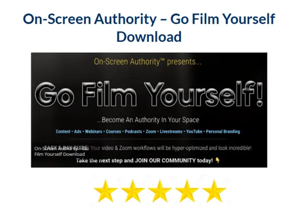 On–Screen Authority – Go Film Yourself Download