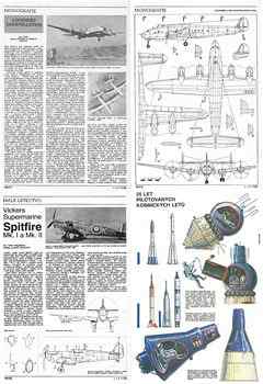 Letectvi+Kosmonautika 1986-17 - Scale Drawings and Colors