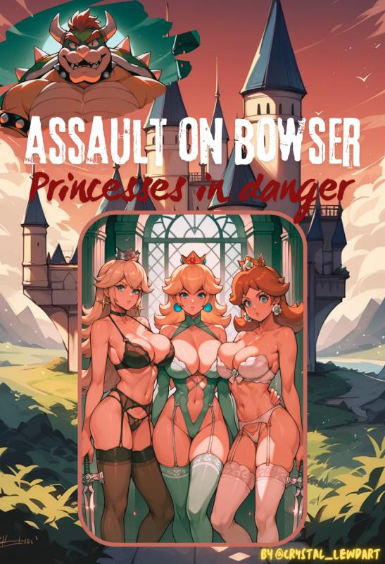 AI Generated - Assault On Bowser - Princesses In Danger Porn Comics