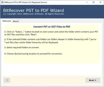 BitRecover PST to PDF Wizard 9.1