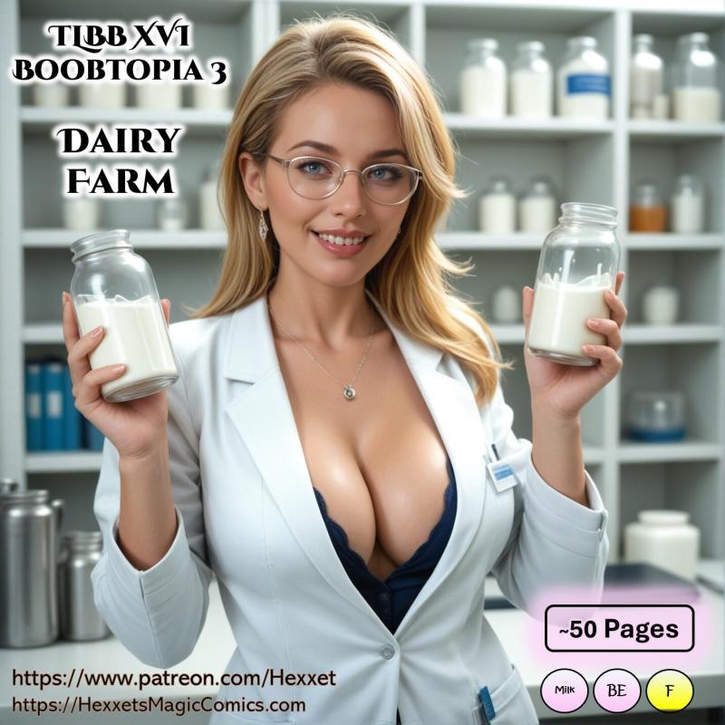 HexxetVal - BOOBTOPIA 3 - Dairy Farm 3D Porn Comic