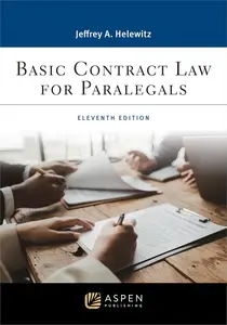 Basic Contract Law for Paralegals, 11th Edition