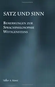 Satz Und Sinn Bemerkungen Zur Sprachphilosophie Wittgensteins