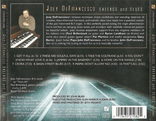 Joey DeFrancesco - Ballads And Blues (2002) Lossless