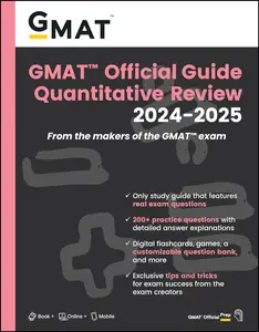 GMAT Official Guide Quantitative Review 2024–2025 Book + Online Question Bank