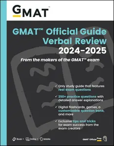 GMAT Official Guide Verbal Review 2024–2025 Book + Online Question Bank