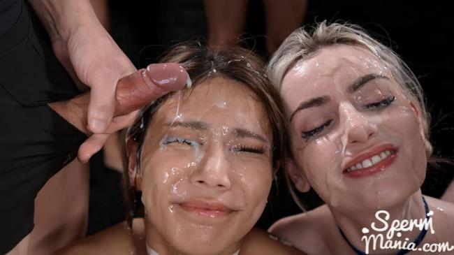 Emily Belle, Saki Kawanami's Sticky Bukkake Facial: FullHD 1080p - 607 MB (SpermMania)