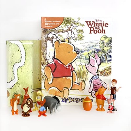 Disney Winnie the Pooh Classic My Busy Books - Storybook, 10 figurines, playmat - [AUDIOBOOK]