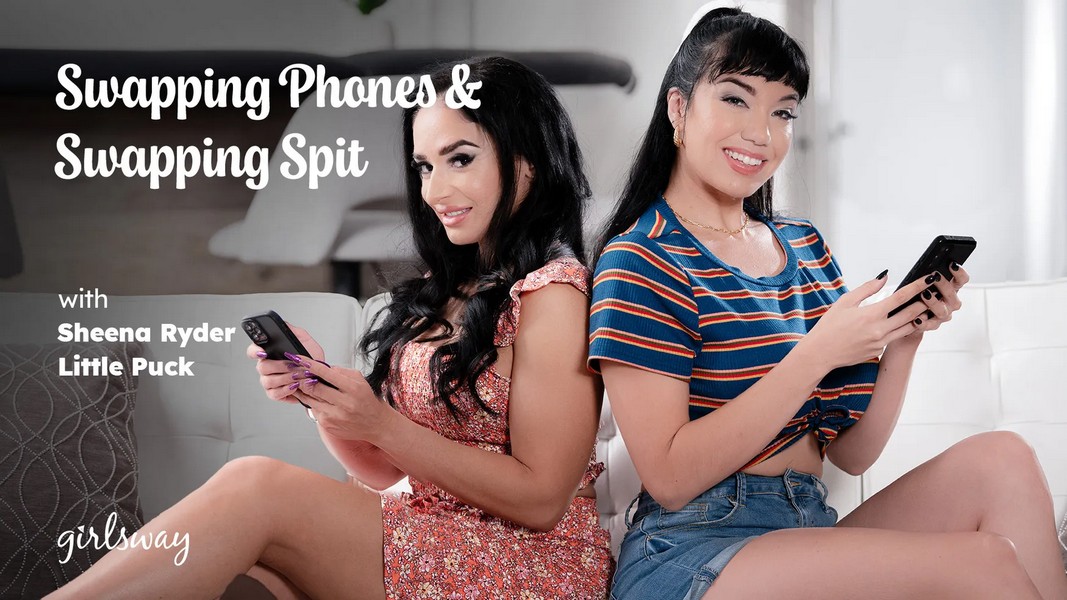 Sheena Ryder, Little Puck - Swapping Phones & Swapping Spit