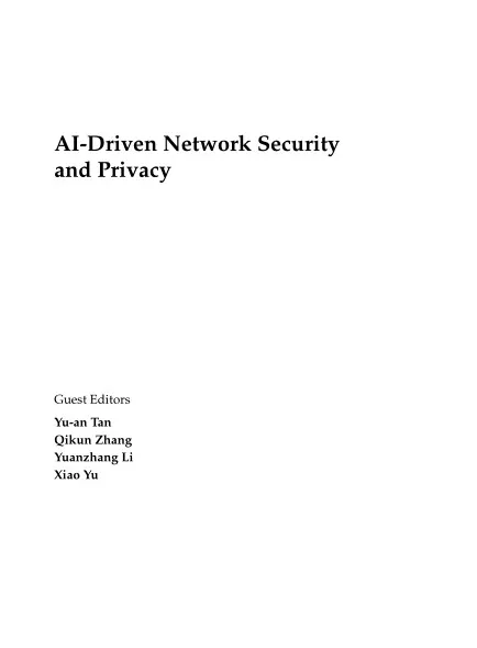 AI–Driven Network Security and Privacy