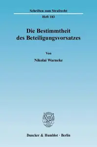 Die Bestimmtheit des Beteiligungsvorsatzes