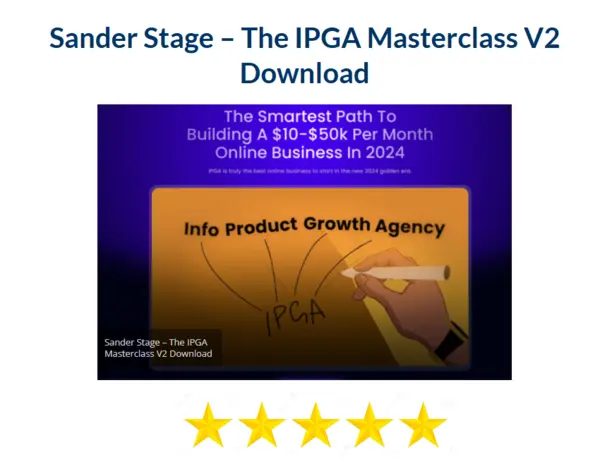 Sander Stage – The IPGA Masterclass V2 Download