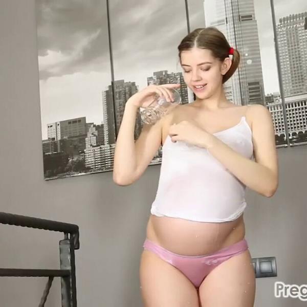 Spilled Water Leads To a Hot Strip Tease Pregnant Mary [Onlyfans] (HD 720p)