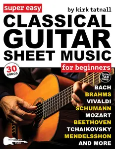 Super Easy Classical Guitar Sheet Music for Beginners