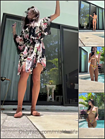 Mia Khalifa BRAND NEW Smoaking Hot Naked In The Pool - [Onlyfans] - 2025 (FullHD 1080p)