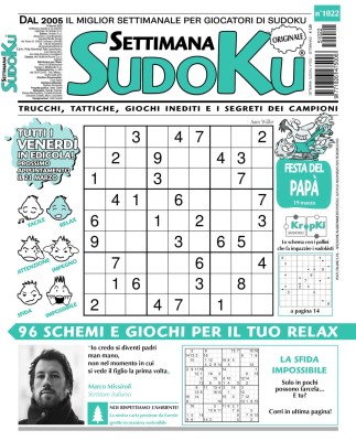 Settimana Sudoku N.1022 - 14 Marzo 2025