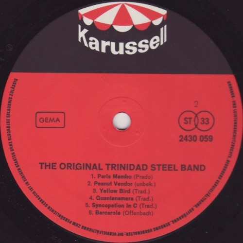 The Original Trinidad Steel Band – The Original Trinidad Steel Band (19XX) [LP, 24bit/96kHz]