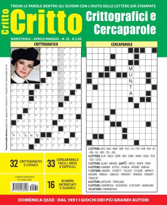 Crittografici & Carcaparole N.32 - Aprile-Maggio 2025