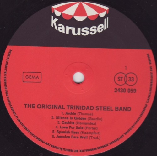 The Original Trinidad Steel Band – The Original Trinidad Steel Band (19XX) [LP, 24bit/96kHz]