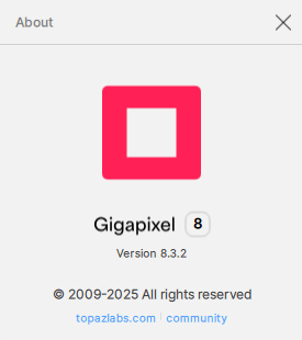 Topaz Gigapixel AI 8.3.2