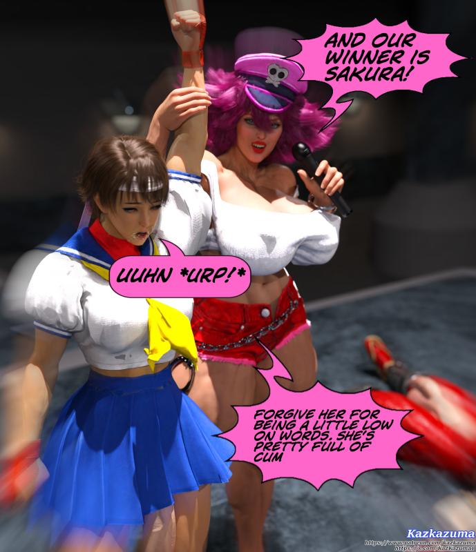 Kaz Kazuma - Matches of Madness Round 4 (Leona vs Joyce) 3D Porn Comic