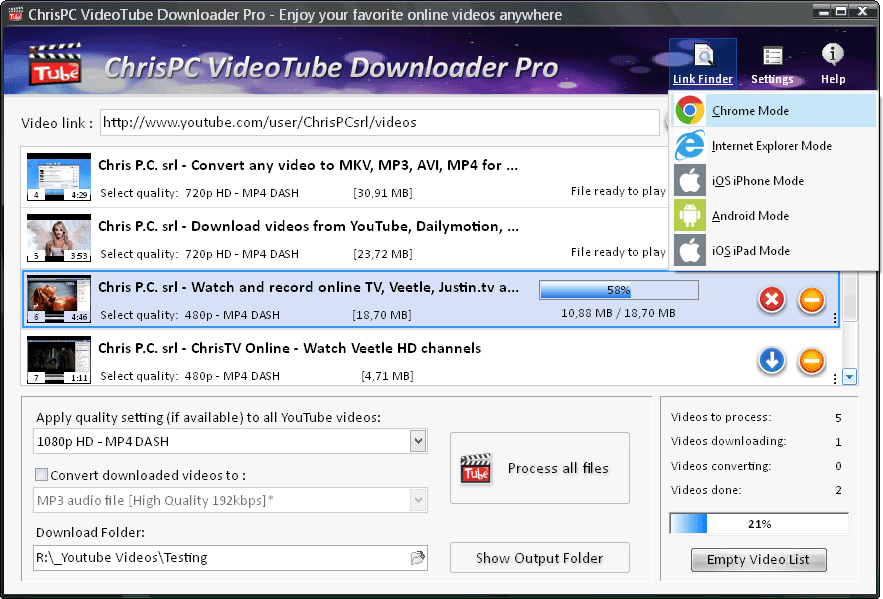 ChrisPC VideoTube Downloader Pro 15.25.0322 Multilingual